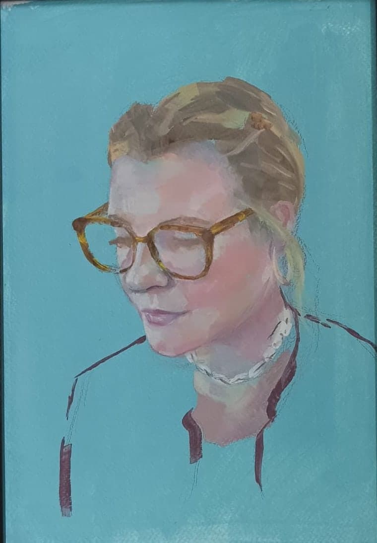 Tortoiseshell, oil on board